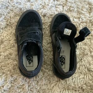 Vans Kids Black Velcro Sneakers